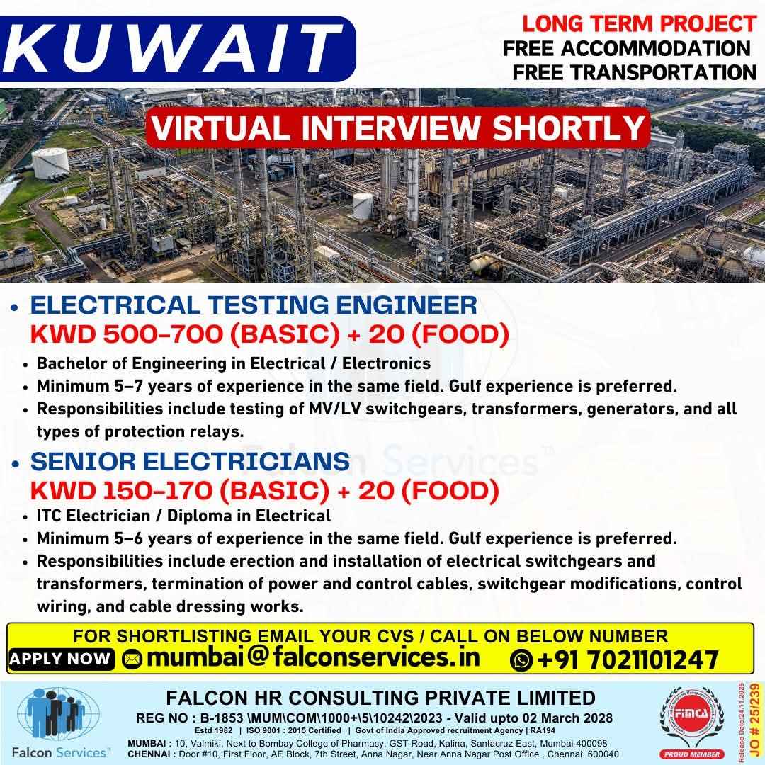 HIRING FOR KUWAIT